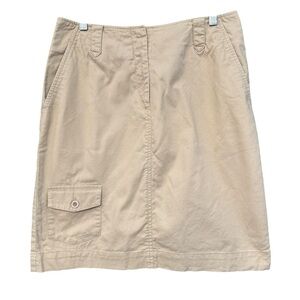 Talbots Stretch Khaki Skirt Women’s 8 (Measures 30” Waist)